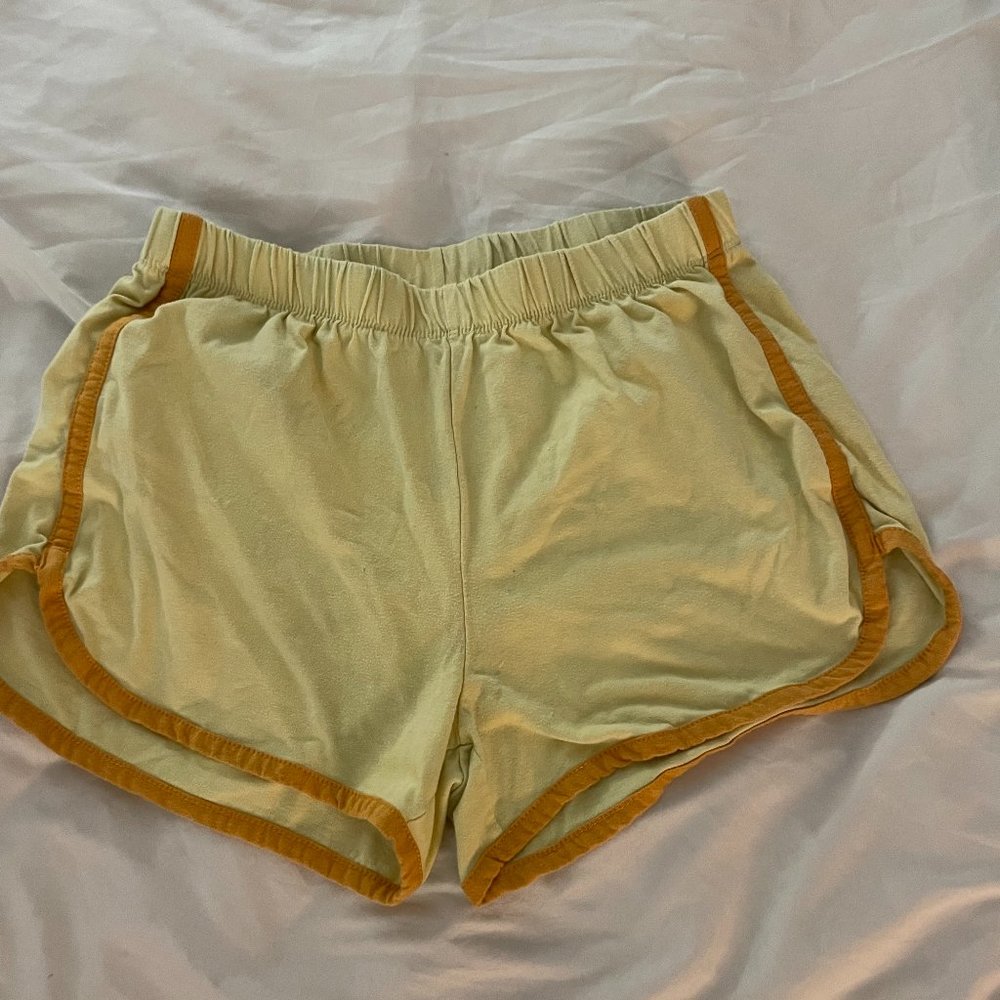Yellow Track Shorts